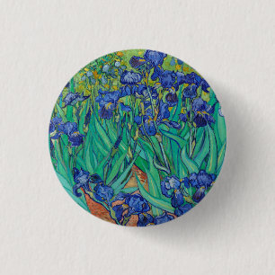 Van Gogh Ire. Blauer Vintager Impressionismus Button