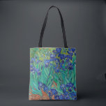 Van Gogh Ire. Blauer Vintager Impressionismus Tasche<br><div class="desc">Van Gogh "Ire" Tote Tasche. Blauer Blumenimpressionismus Kunst.</div>