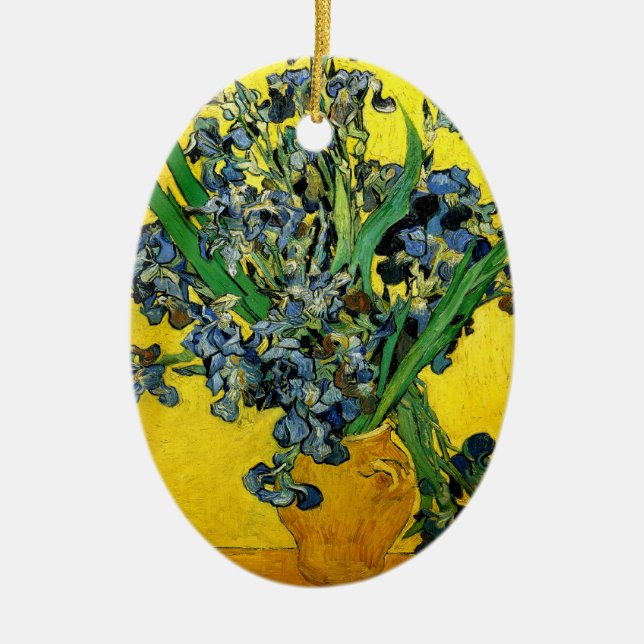 Van Gogh: Iris Keramik Ornament (Vorne)