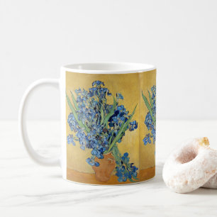 Van Gogh Iris-Vase Blaue Blumen Feines Kunstbouque Kaffeetasse