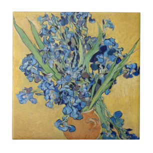 Van Gogh Iris-Vase Blumen Florale Stillleben-Kunst Fliese