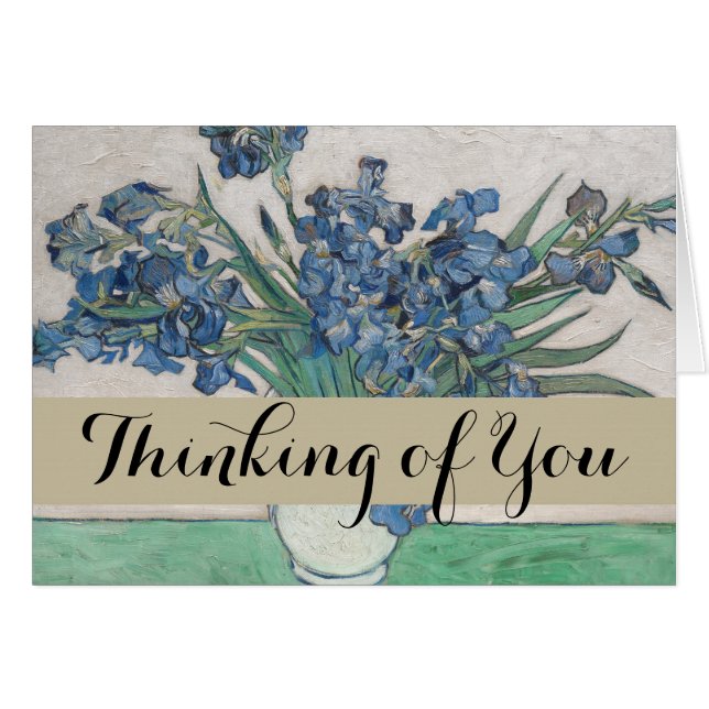 Van Gogh Iris Vase Malerei Impressionismus (Vorderseite (Horizontal))