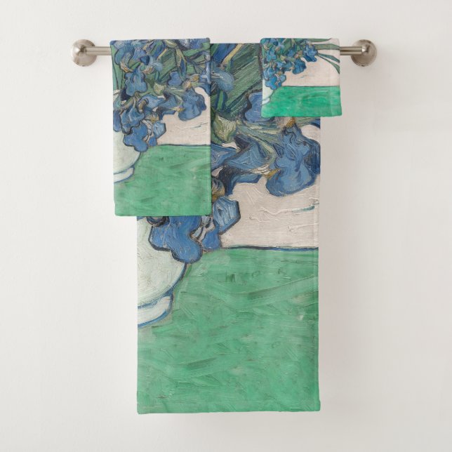 Van Gogh Iris Vase Malerei Impressionismus Badhandtuch Set (Insitu)
