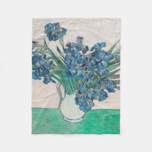 Van Gogh Iris Vase Malerei Impressionismus Fleecedecke