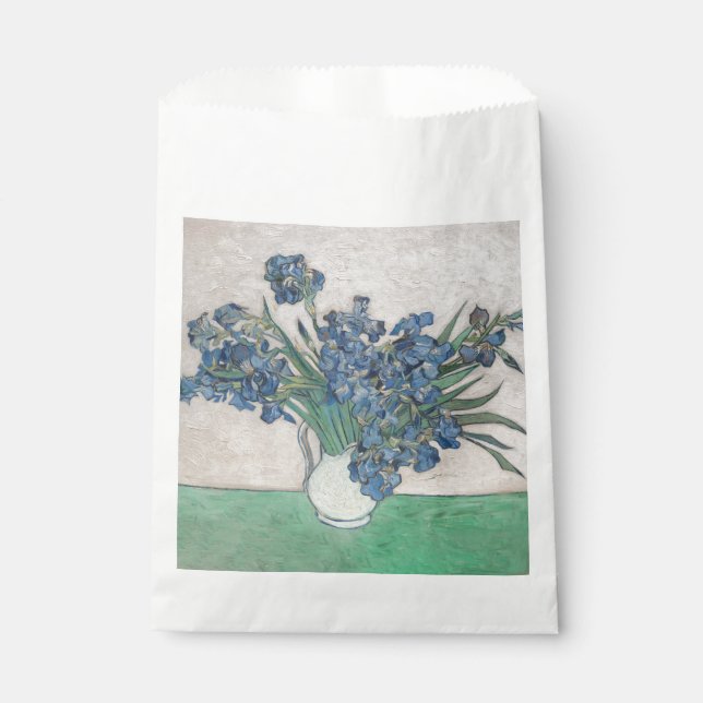 Van Gogh Iris Vase Malerei Impressionismus Geschenktütchen (Vorderseite)