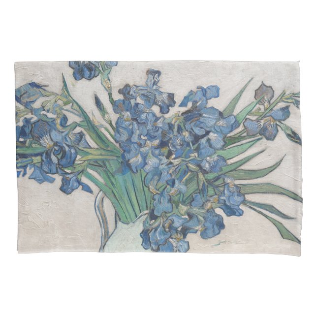 Van Gogh Iris Vase Malerei Impressionismus Kissenbezug (Vorderseite)