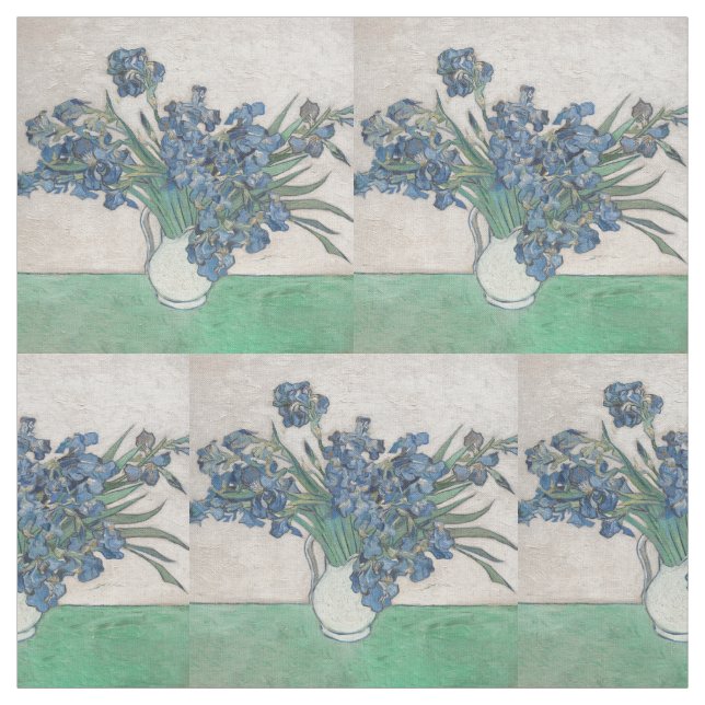 Van Gogh Iris Vase Malerei Impressionismus Stoff (Muster)