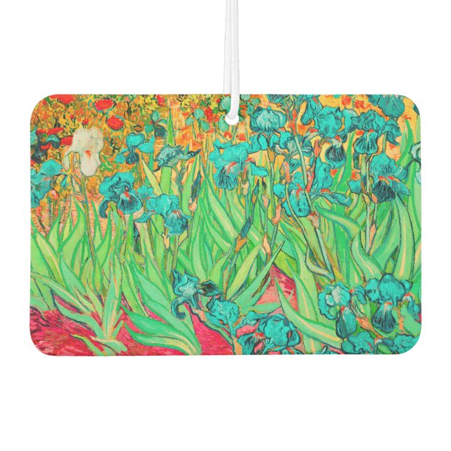 Van Gogh Irises, Aquamarin Autolufterfrischer (Vorderseite)