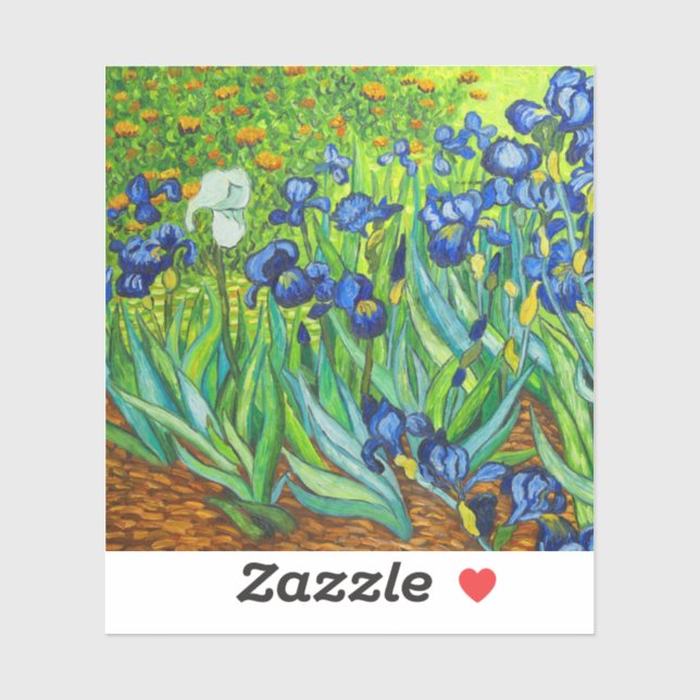 Van Gogh Irises Aufkleber (Blatt)