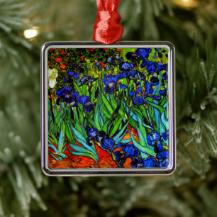 Van Gogh - Irises, berühmtes Gemälde, Ornament Aus Metall
