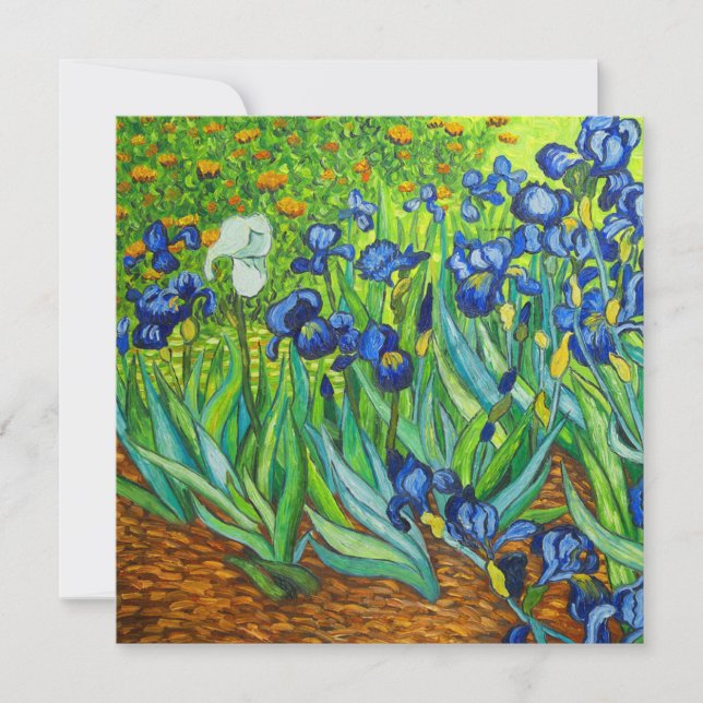 Van Gogh Irises Card (Vorderseite)