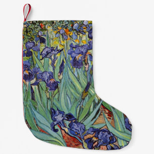 Van Gogh Irises Impressionist Painting Kleiner Weihnachtsstrumpf