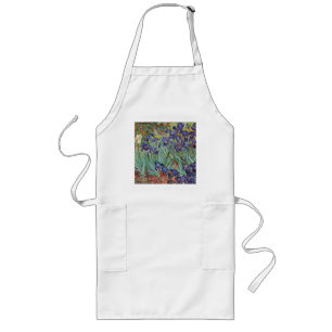 Van Gogh Irises Impressionist Painting Lange Schürze
