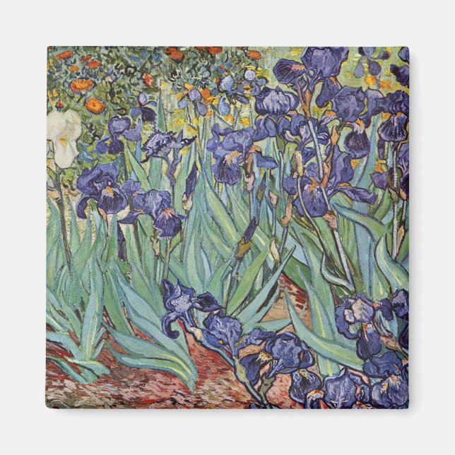 Van Gogh Irises Impressionist Painting Magnet (Vorne)