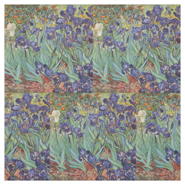 Van Gogh Irises Impressionist Painting Stoff (Muster)