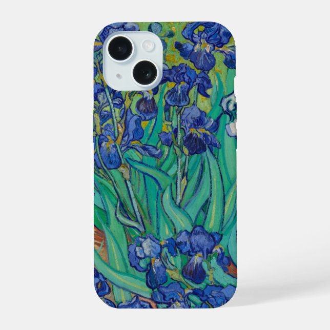 Van Gogh Irises iPhone 15 Hülle (Rückseite)