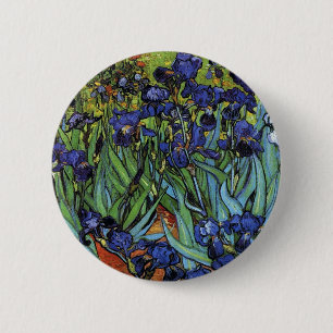 Van Gogh Irises Knopf Button