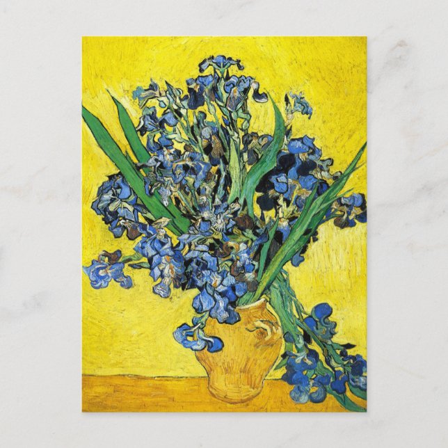 Van Gogh Irises Postcard Postkarte (Vorderseite)