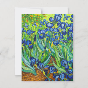 Van Gogh Irises RSVP Karte
