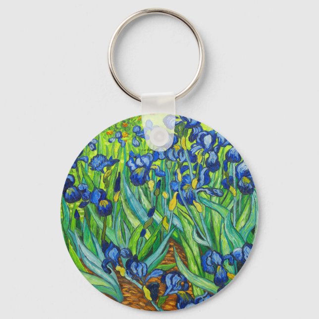 Van Gogh Irises Schlüsselanhänger (Vorderseite)
