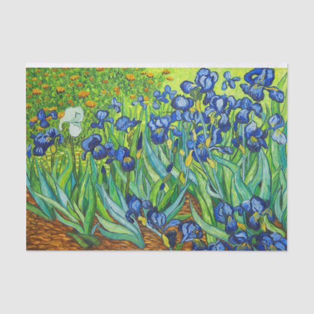 Van Gogh Irises Seidenpapier (Vorderseite)