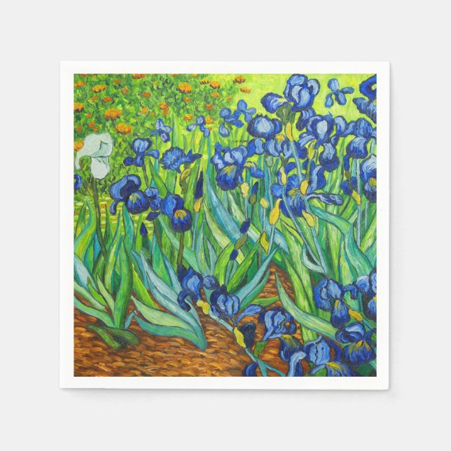 Van Gogh Irises Serviette (Vorderseite)