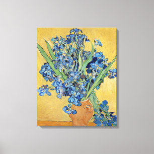 Van Gogh Irises Vase Blue Flowers Bouquet Fine Art Leinwanddruck