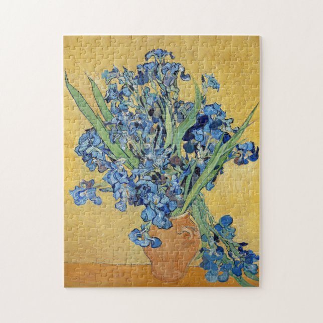 Van Gogh Irises Vase Blume Floral Still Life Art (Vertikal)