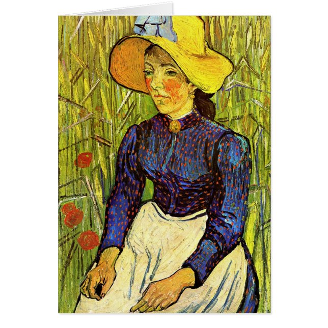 Van Gogh, junge Bauernfrau mit Strohhut (Vorne)