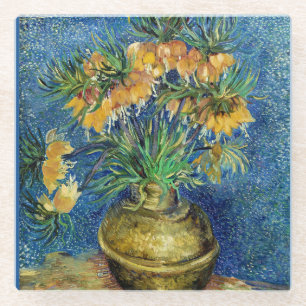 Van Gogh - Kaiserliche Schachblumen, Glasuntersetzer