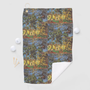 Van Gogh Kiefern - Klassische Gartenkunst Golfhandtuch