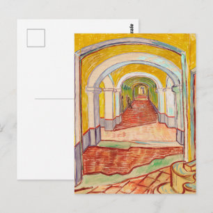 Van Gogh Korridor Asyl Gelb Impressionistische Kun Postkarte