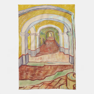 Van-Gogh-Korridor Asylum Gelbe Impressionistische Geschirrtuch