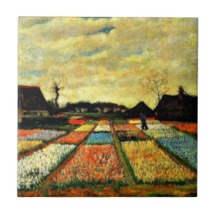 Van Gogh Kunst: Blumenbeete in Holland Fliese