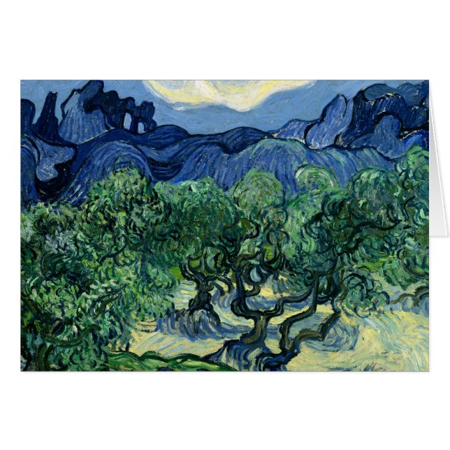 Van Gogh La peinture paysagère des oliviers (Devant horizontal)