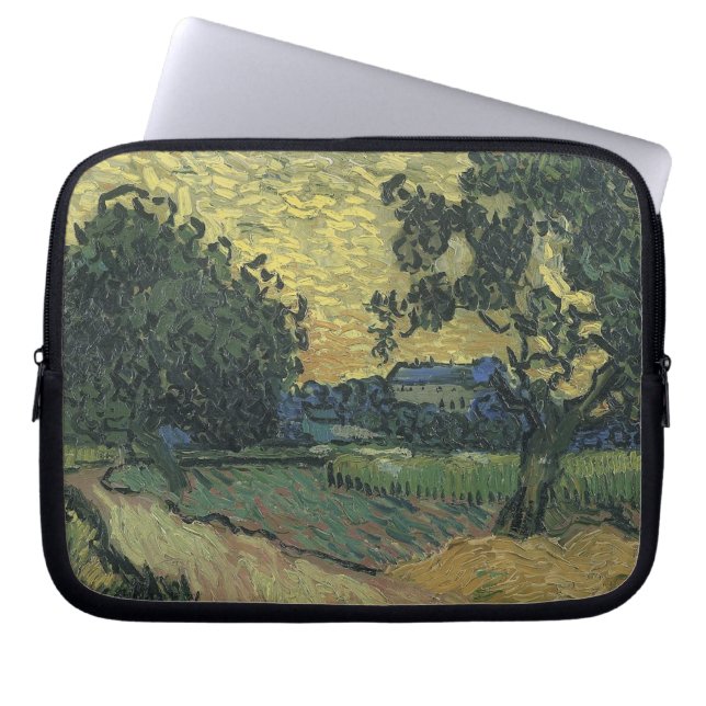 Van Gogh Landscape bei Twilight Laptopschutzhülle (Vorderseite)
