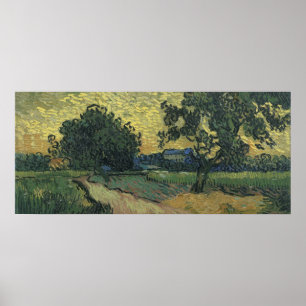 Van Gogh Landscape bei Twilight Poster
