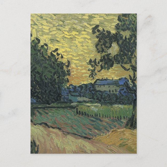 Van Gogh Landscape bei Twilight Postkarte (Vorderseite)