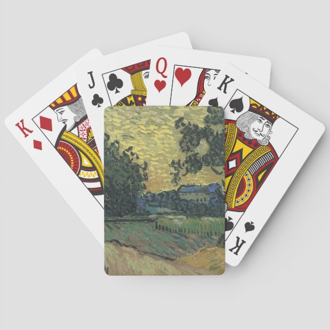 Van Gogh Landscape bei Twilight Spielkarten (Rückseite)