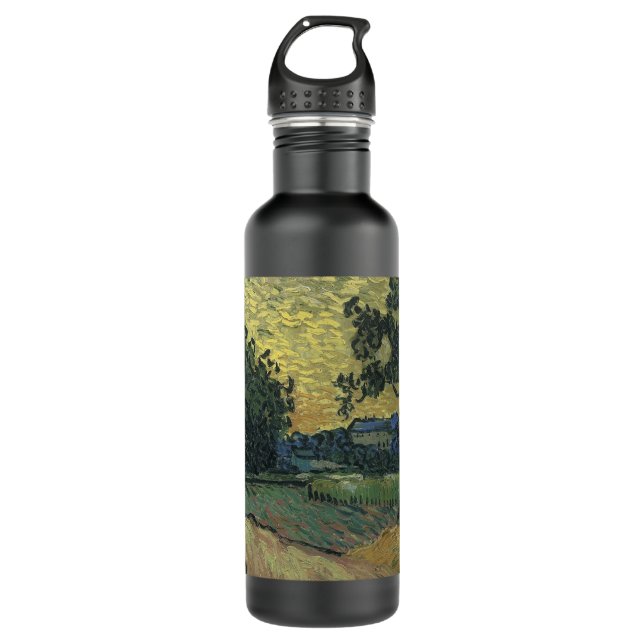 Van Gogh Landscape bei Twilight Trinkflasche (Vorderseite)
