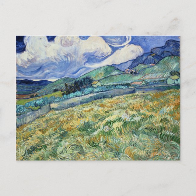 Van Gogh Landscape von Saint-Remy Postkarte (Vorderseite)