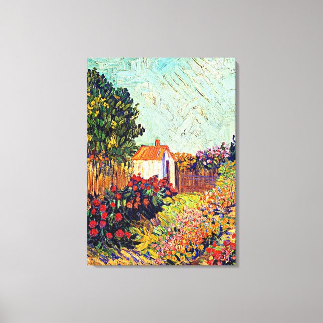 Van Gogh - Landschaft, berühmte Kunstmalerei Leinwanddruck (Vorderseite)