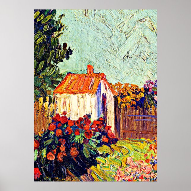 Van Gogh - Landschaft, berühmte Kunstmalerei Poster (Vorne)
