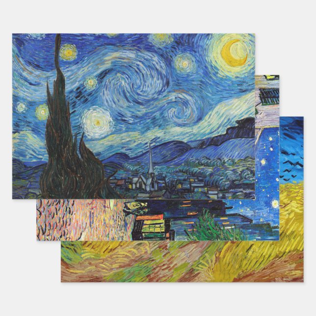 Van Gogh, Landschaft Geschenkpapier Set (Set)