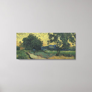 Van Gogh Landschaft in der Dämmerung Leinwanddruck