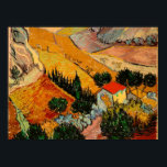 Van Gogh - Landschaft mit Häusern und Plowman Poster<br><div class="desc">Landschaft mit Häusern und Plowman,  beliebtes Bild von Vincent van Gogh</div>