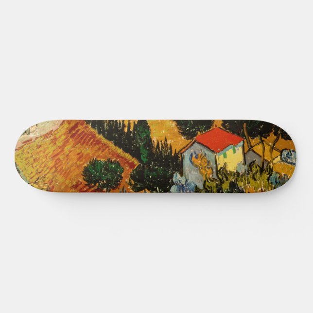 Van Gogh - Landschaftsbild-Plowman Skateboard (Horizontal)