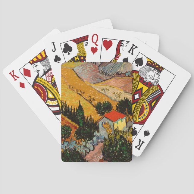 Van Gogh - Landschaftsbild-Plowman Spielkarten (Rückseite)