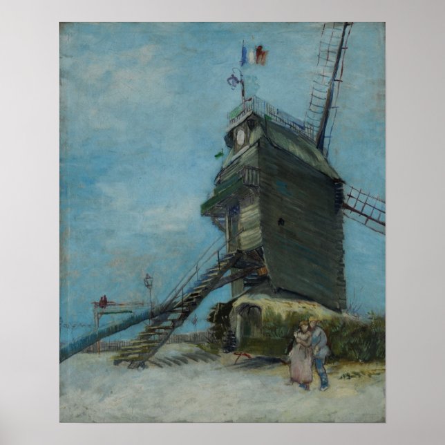 Van Gogh - Le Moulin De La Galette Poster (Vorne)