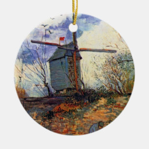 Van Gogh - Le Moulin De La Galette Windmühle Keramikornament